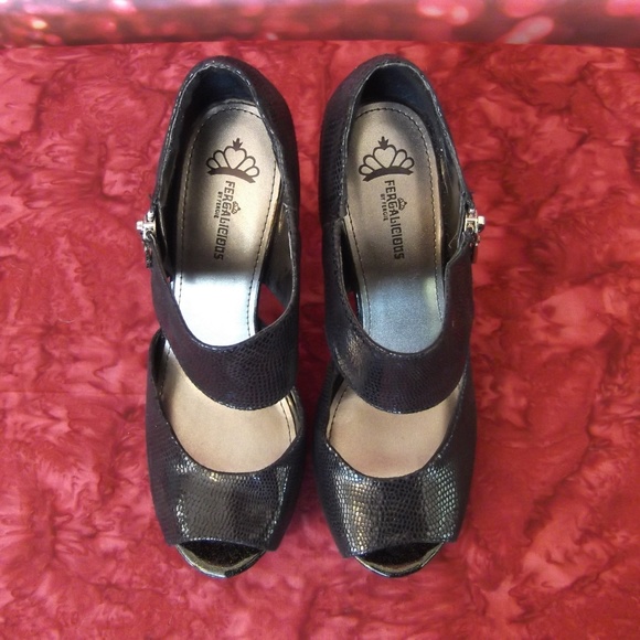 fergalicious snakeskin booties